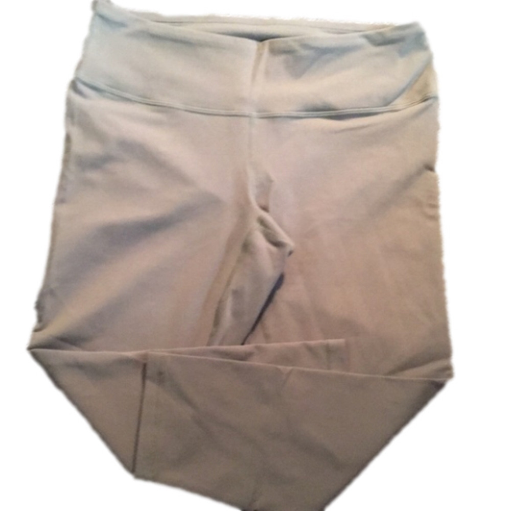 Prana Olive Green Solid Color Capri